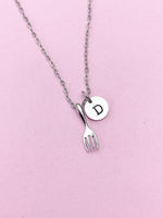 Tiny Fork Necklace in Gold or Silver, AN3042