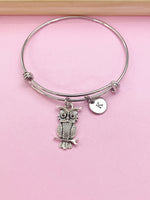 Silver Owl Charm Bracelet, N2118