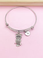 Silver Owl Charm Bracelet, N2118