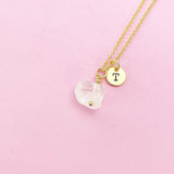 Natural Quartz Nugget Necklace in Gold, Silver, Rose Gold or Black in Option, AN3042