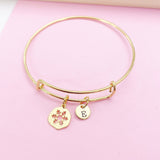 Gold Snowflake Charm Bracelet, N2184