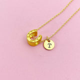 Horseshoe Necklace in Gold, AN2617