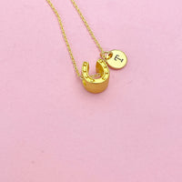 Horseshoe Necklace in Gold, AN2617