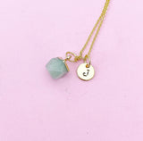 Green Aventurine Necklace, Natural Gemstone Jewelry N4261