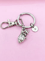 Anatomical Heart Charm Keychain, Silver or Bronze Option, BN4935