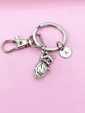 Anatomical Heart Charm Keychain, Silver or Bronze Option, BN4935