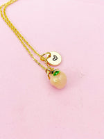 Gold Peach Charm Necklace, Best Christmas Gifts for Girlfriends, N5788