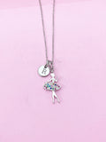 Silver Ballet Necklace, Ballet Necklace, Dance Girl Necklace, BalletGift, Dance School Gift, Ballet School Gift, Ballet Gift, N3767