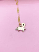 Best Christmas Gift Gold Pig Charm Necklace, Pig Charm, Farm Animal Charm, Farmer Gift, Pet Gift, 4 H Gift, N1121