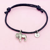 Silver Bison Charm Bracelet Wildlife Specialist Wildlife Biologist Gifts Ideas Personize Customize, BN1891