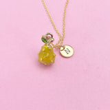Gold Noni Fruits Charm Necklace Fruits Foodie Jewelry Gift, Birthday Gifts, Personalized Customized Gifts, N5263