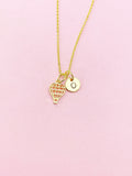 Gold Hot Air Ballon Necklace, Birthday Gift, AN2341