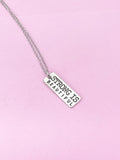 Strong is Beautiful Silver Necklace, Fitness Gift