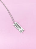 Strong is Beautiful Silver Necklace, Fitness Gift