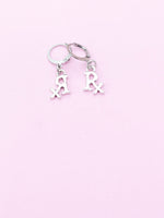 Silver Pharmacist Rx Charm Earrings, AN2239