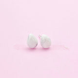 Sterling Silver Natural Howlite Teardrop Stud Earrings, N5609