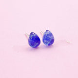 Sterling Silver Natural Kyanite Teardrop Stud Earrings, N5611