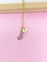 Gold Eggplant Necklace, Personalized Gift, N3573