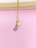 Gold Eggplant Necklace, Personalized Gift, N3573