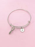 Silver Cowboy Spur Charm Bracelet, N5624