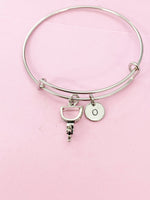 Silver Cowboy Spur Charm Bracelet, N5624