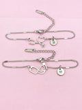 Silver or Gold Stethoscope Heart Bracelet, Medical Device Charm, Doctor Gift, Nurse Gift, Medical Student Gift, N5625