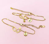 Silver or Gold Stethoscope Heart Bracelet, Medical Device Charm, Doctor Gift, Nurse Gift, Medical Student Gift, N5625
