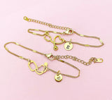 Silver or Gold Stethoscope Heart Bracelet, Medical Device Charm, Doctor Gift, Nurse Gift, Medical Student Gift, N5625
