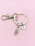 Water Bottle Initial Keychain, N568A