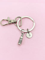 Water Bottle Initial Keychain, N568A