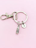 Water Bottle Initial Keychain, N568A
