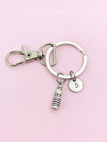 Water Bottle Initial Keychain, N568A