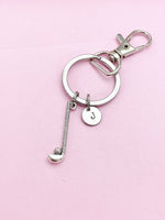 Silver Golf Charm Keychain, Golf Club Keychain, Golf Bag Charm, N5631