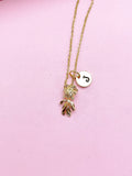 Gold Goldfish Charm Necklace, N2182