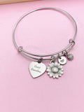 Mother day's Gift for Great Grandma, Great Grandma Bracelet, Great Grandma Sunflower Bracelet, Best Gift For Great Grandma Gift, N3263