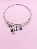 Silver Giraffe Charm Bracelet, Animal, N2670A
