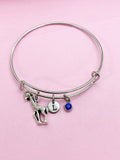 Silver Giraffe Charm Bracelet, Animal, N2670A