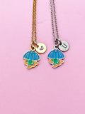 Jellyfish Necklace in Gold or Silver, N5633