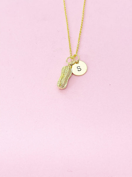 Gold Peanut Necklace, N4814