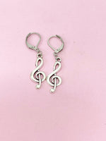 Treble Clef Music Note Earrings, N4615