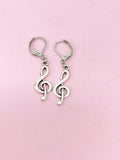 Treble Clef Music Note Earrings, N4615