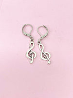 Treble Clef Music Note Earrings, N4615