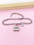 Silver Purse Handbag Charm Bracelet Purse Queen Gift Ideas Personalize Customize, N804