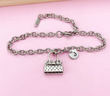 Silver Purse Handbag Charm Bracelet Purse Queen Gift Ideas Personalize Customize, N804