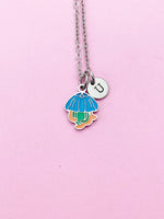 Silver Jellyfish Necklace, CN5633