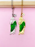 Gold or Silver Saint Jude Charm Necklace, N5640