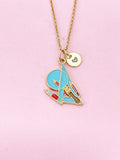 Gold Ruler Protractor Charm Necklace, Bracelet or Keychain Option, N5649