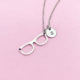 Eyeglasses Necklace in Silver, N1413D