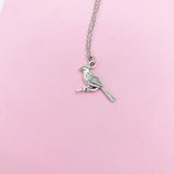 Silver Cardinal Charm Necklace, FN1022