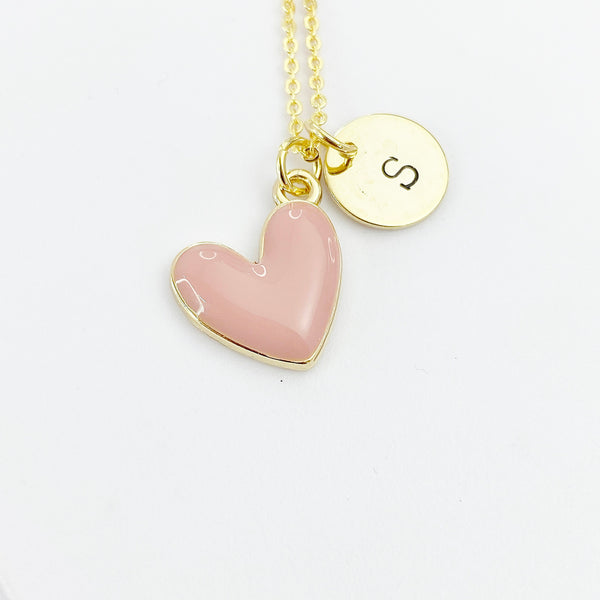 Gold Heart Necklace, N4311